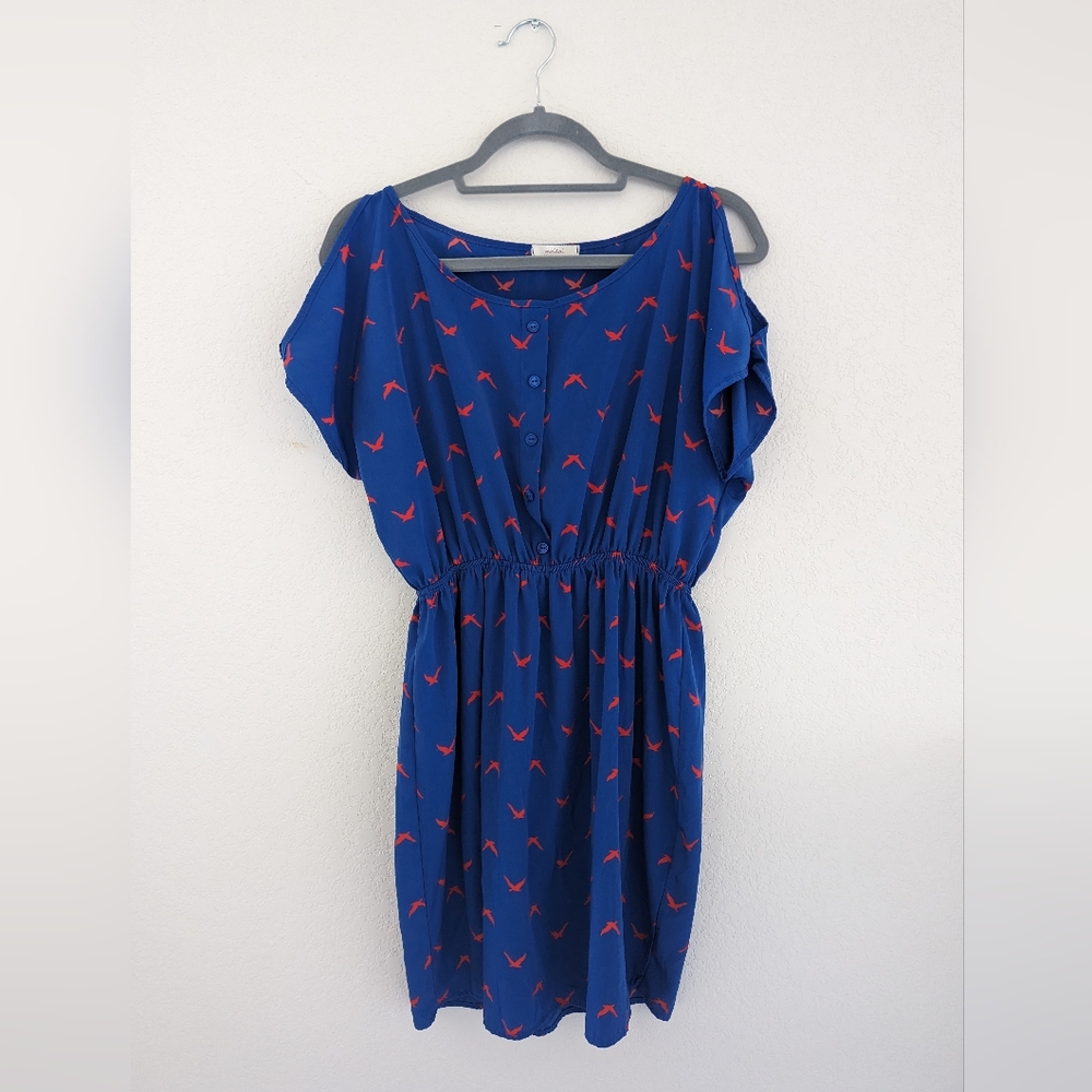Maitai blue bird dress small